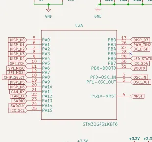 STM32G431KBT6 processing section